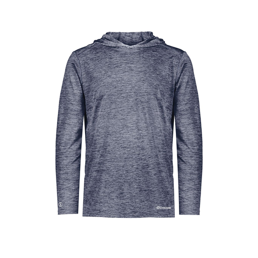 [FOLHCGNV-YS-LOGO1] Decker Youth Charge Hoodie (Youth S, Navy, Logo 1)