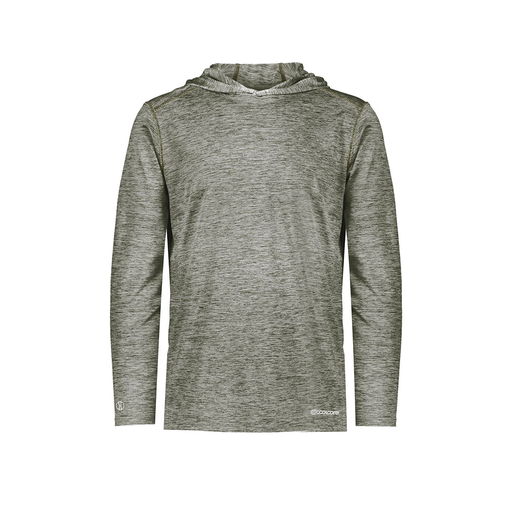 [FOLHCGGY-YS-LOGO3] Decker Youth Charge Hoodie (Youth S, Gray, Logo 3)